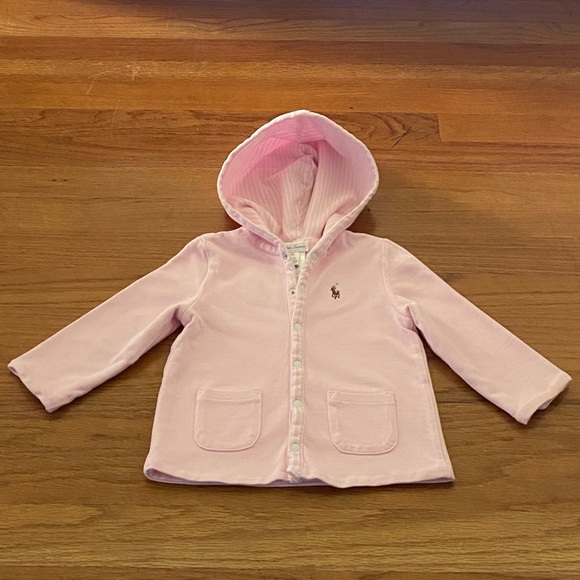 Ralph Lauren Oxford Reversible Baby Girl Jacket